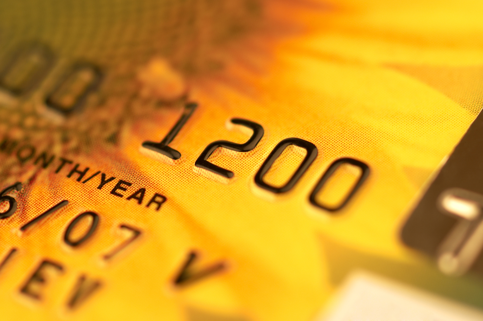 Image of a credit card Image of a credit card